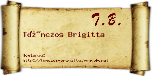Tánczos Brigitta névjegykártya