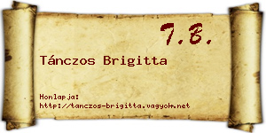 Tánczos Brigitta névjegykártya