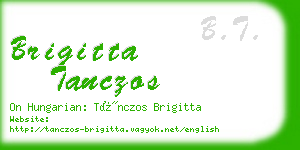 brigitta tanczos business card